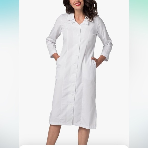 NWT Adar Universal Scrub Dress for Women - Embroided Collar Dress  size 18 - Picture 1 of 10